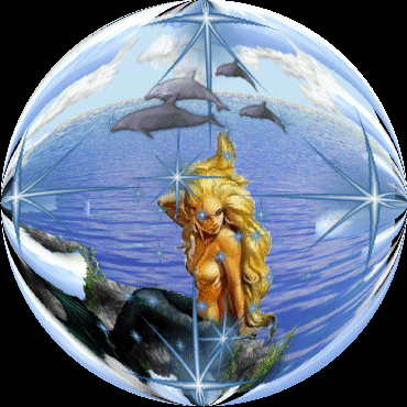 Mermaid Dolphin Globe