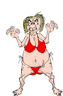 Angry Grandma Red Bikini