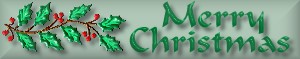 Sign Merry Christmas Holly