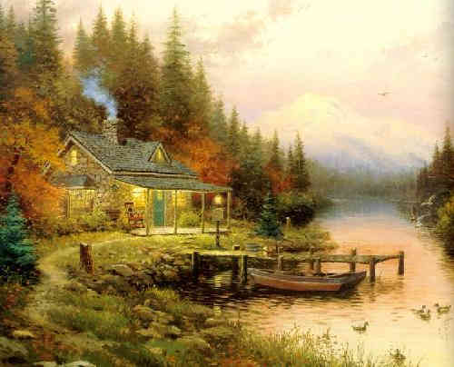 Scene Fall Cabin