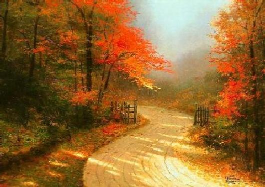 Scene Fall Road