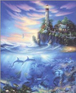 Scene Sea Life Litehouse