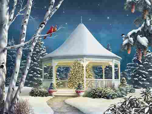 Scene Winter Gazebo