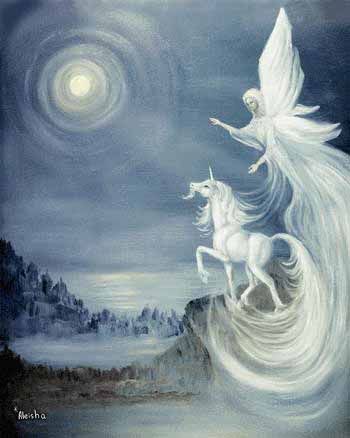 Angel with Unicorn