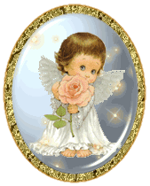 Gold Sparkle Orabge Rose Angel