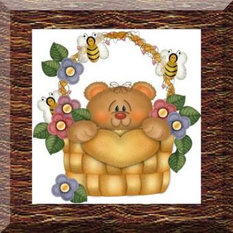 Bear Bees Basket