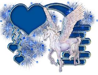 Blue Heart Uni Peg