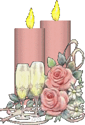 Candles Wine Glasses