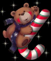 Candy Cane Bear
