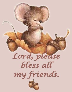 Cards Bless My Friends Mouse