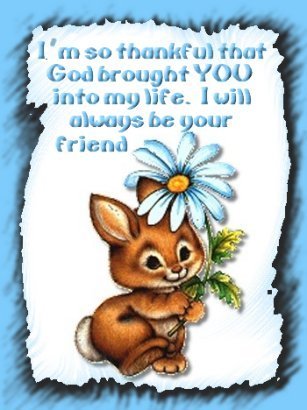 Cards Bunny Thank God