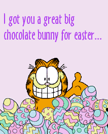Cards Garfield Easter Bunny