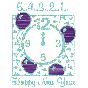 Cards HNYClock