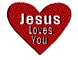 Cards Jesus Loves UHeart