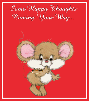 Cards Mouse Happy Thoughts