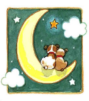 Cards Puppy Moon