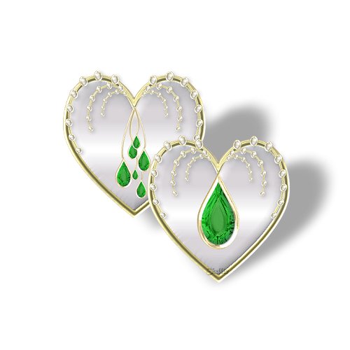 Gem Heart Emerald