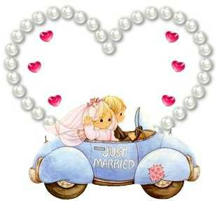 Just Married Precious Moments