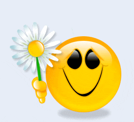 Lg Smiley with Flower
