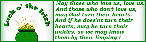 Luck of the Irish Saying