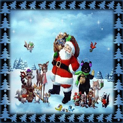 Santa Animals Christmas
