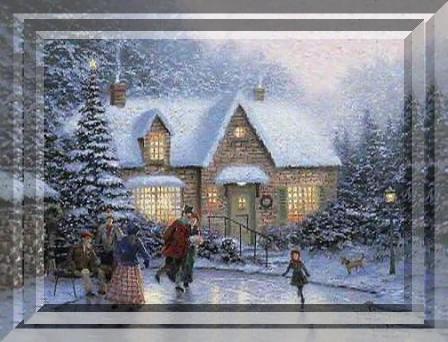 Scene Winter Skaters