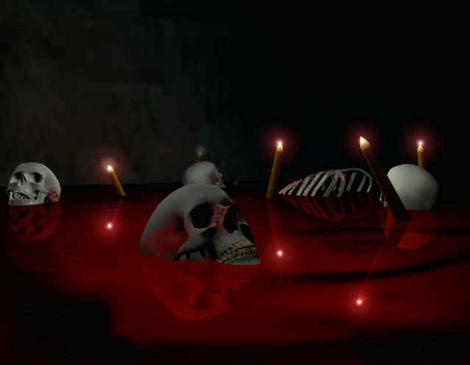 Skull in Blood