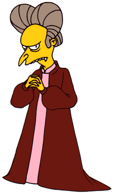 Simpsons Mr. Burns As Vampire