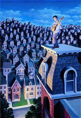 Optical Illusion House Fans