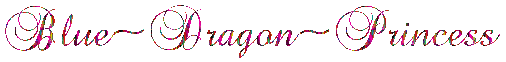 Blue Dragon Princess Banner
