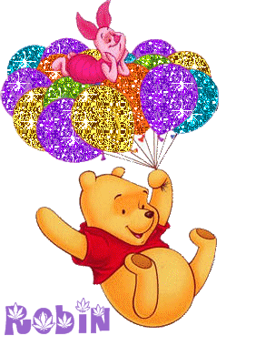 Poohand Piglet Baloons Robin