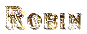 Robin Glitter Gold