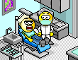 Dentist Smiley with Patient