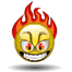 Evil Firey Head Smily