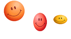Three Bouncy Smileys