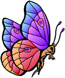 Butterfly Stained Glass Multi