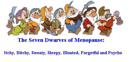 Cartoon Seven Dwarfs Menopause