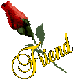 Card Rose Friend