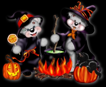 Halloween Witch Bears
