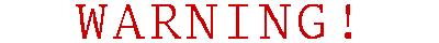 Sign Warning