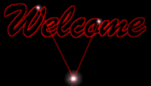 Signs Laser Welcome Red