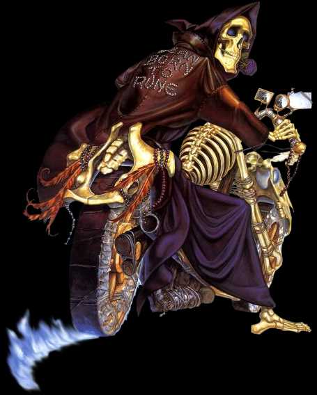Skeleton Born to Ride Reaper