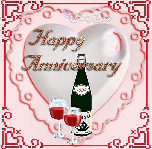 Cards Anniv Heart Champ Bottle