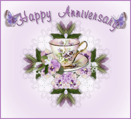 Cards Anniv Purp Cup