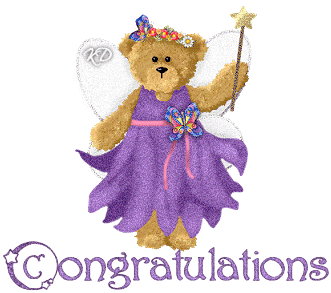 Cards Congrats Bear Purp