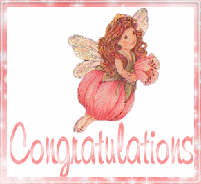 Cards Congrats Orange Fairy