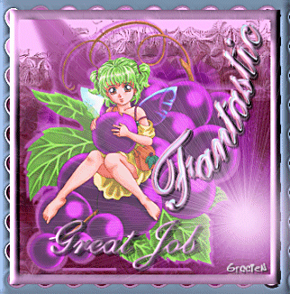 Cards Fantastic Great Job Grape Fairy