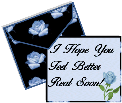 Cards Get Better Soon Blu Roses