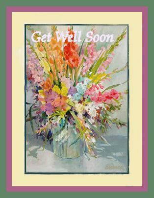 Cards Get Well Flower Bouquet