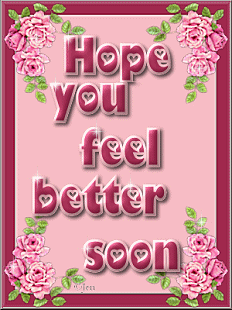 Cards Get Well Pink Flowers